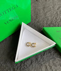 Bottega Veneta Enamel Earrings - Bottega Veneta Gold & Enamel Hoop