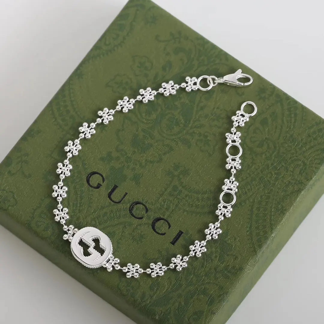 Gucci Interlocking G Silver Bracelet - Premium Quality