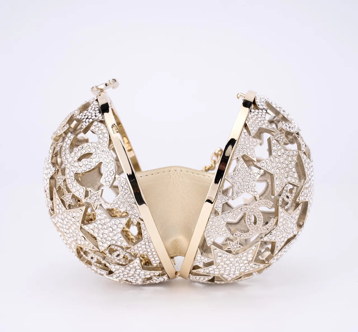 Chanel Gold Star Minaudiere - Crystal Embellished Clutch