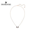 Swarovski Rose Gold Bat Pendant Necklace - Crystal Accent