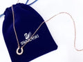 Swarovski Rose Gold Horseshoe Pendant Necklace