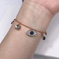 Premium Charm Bracelet - Rose Gold & Sparkling Crystals