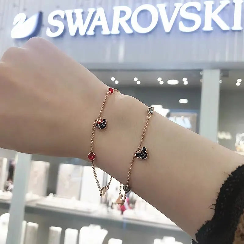 Swarovski Premium Mickey Bracelet - Rose Gold