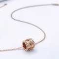 Van Cleef Rose Gold Necklace - Van Cleef Rose Gold Alhambra Cylinder