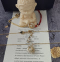 Swarovski Gold Pearl Teardrop Necklace - Swarovski Gold Pearl Teardrop