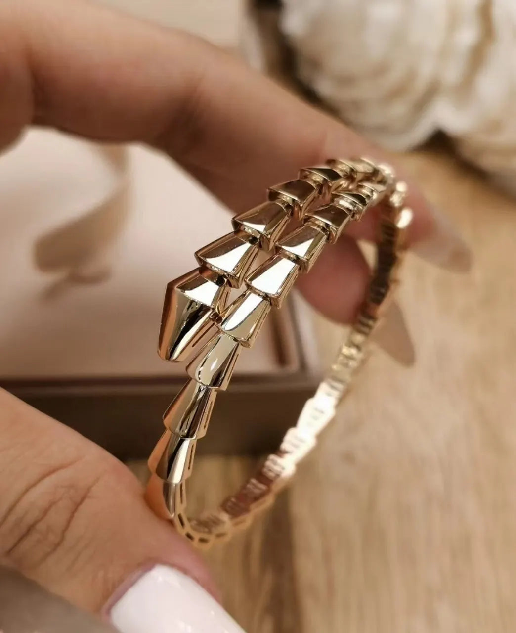 Golden Serpent Bracelet - Premium Quality, Elegant Design