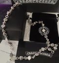 Chrome Hearts Silver Dice Necklace - Designer Chain