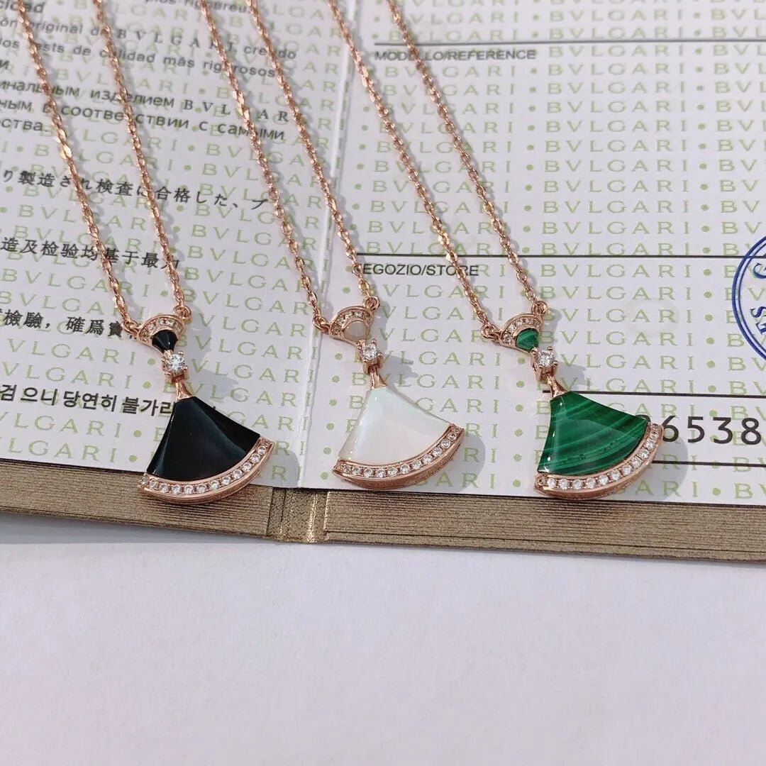 black Bvlgari Rose Gold Diva Necklace - Bvlgari Rose Gold Diva