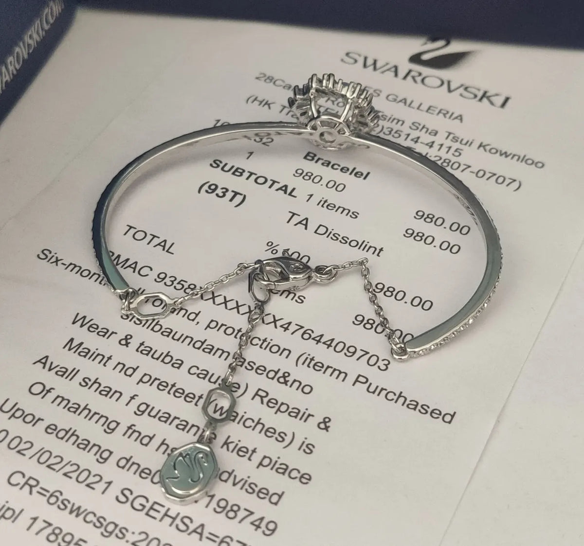 Swarovski Flower Bangle - Premium Quality Bracelet