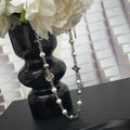 LV Silver Pearl Monogram Necklace - Designer Chain