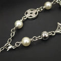 Louis Vuitton Silver Pearl Charm Bracelet - Iconic Monogram