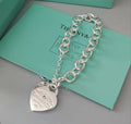 Tiffany & Co. Inspired Heart Charm Bracelet - Premium Quality