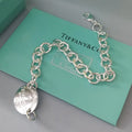 Tiffany & Co. Inspired Premium Silver Charm Bracelet