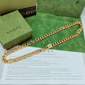 Gucci Gold Cuban Link Necklace - Statement Chain