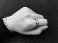 diamond Chrome Hearts Silver Floral Cross Ring - Chrome Hearts Silver