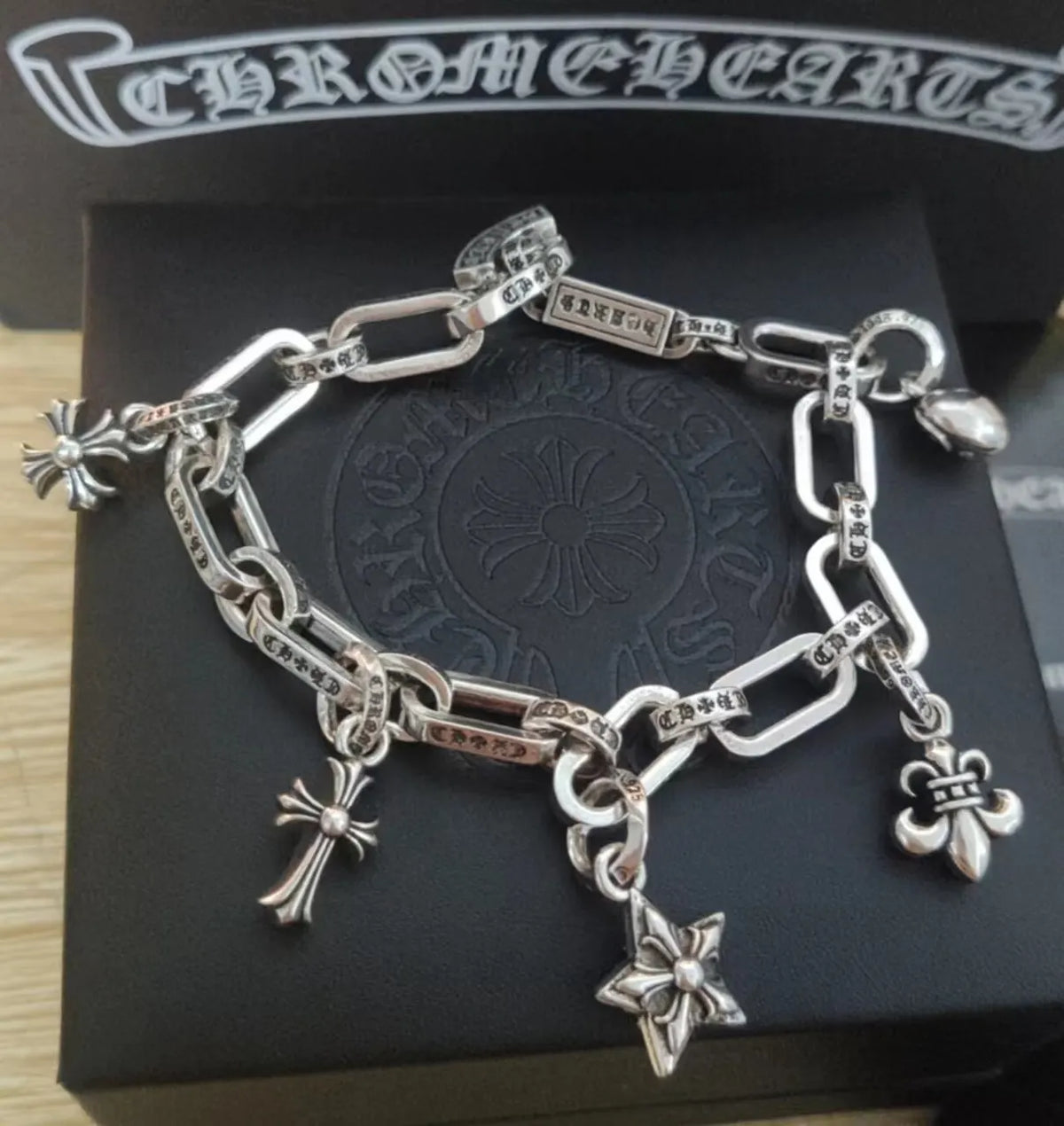 Chrome Hearts Charm Bracelet - Premium Sterling Silver