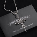 Chrome Hearts Skull Cross - Chrome Hearts Silver Skull Cross Pendant