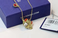 Swarovski Zodiac Ox Gold Pendant - Red Crystal Accent