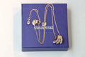 Swarovski Rose Gold Elephant Pendant Necklace - Crystal Accents