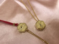 Gold Auspicious Clover Pendant - Auspicious Gold Clover Necklace