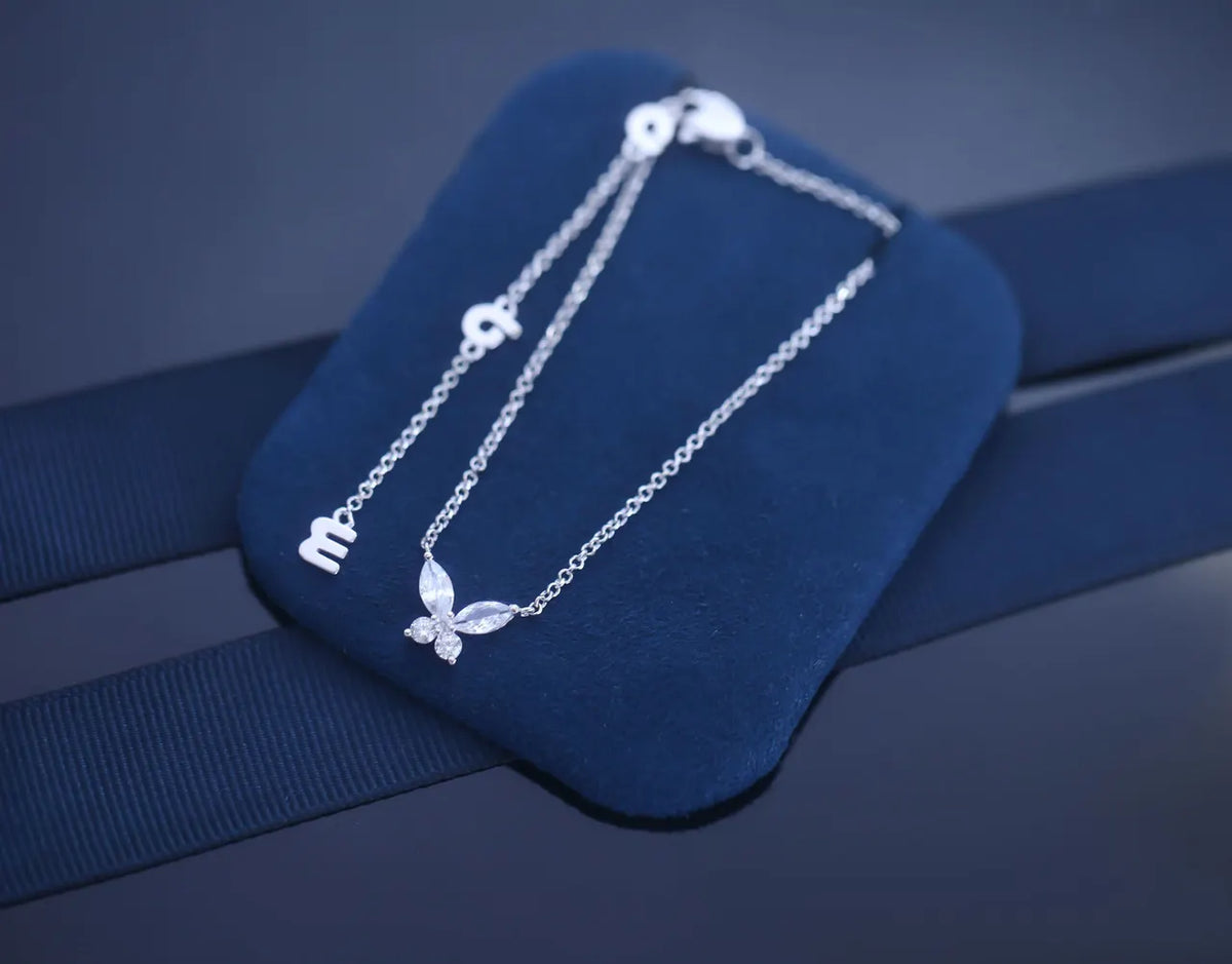 APM Monaco Butterfly Silver Bracelet - Premium Quality