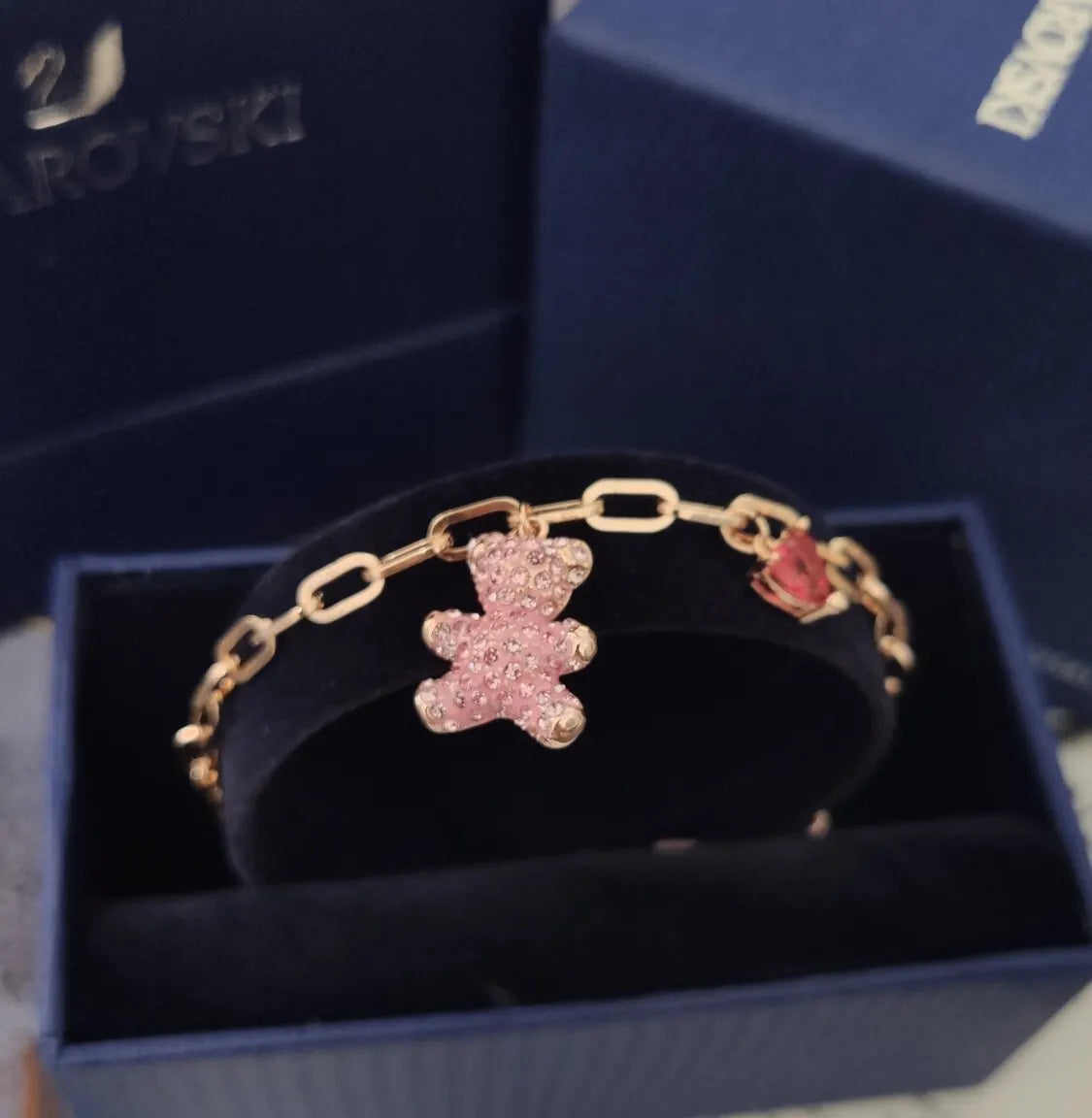 Swarovski Teddy Bear Charm Bracelet - Premium Quality