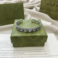 Gucci Silver-Tone Cuff Bracelet - Premium Quality