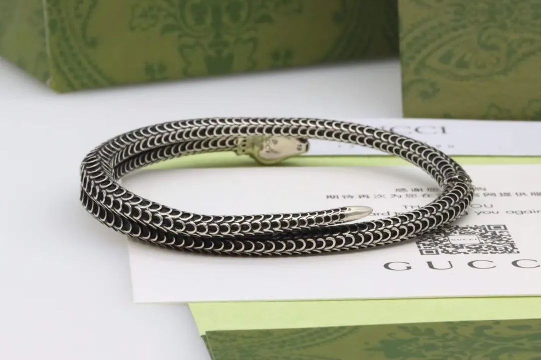 Gucci Sterling Silver Snake Bracelet - Premium Quality