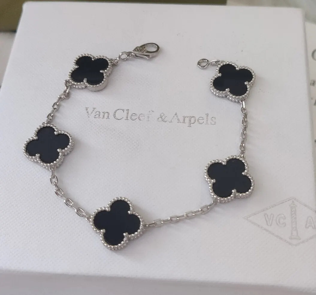 Van Cleef & Arpels Vintage Alhambra Bracelet - Onyx