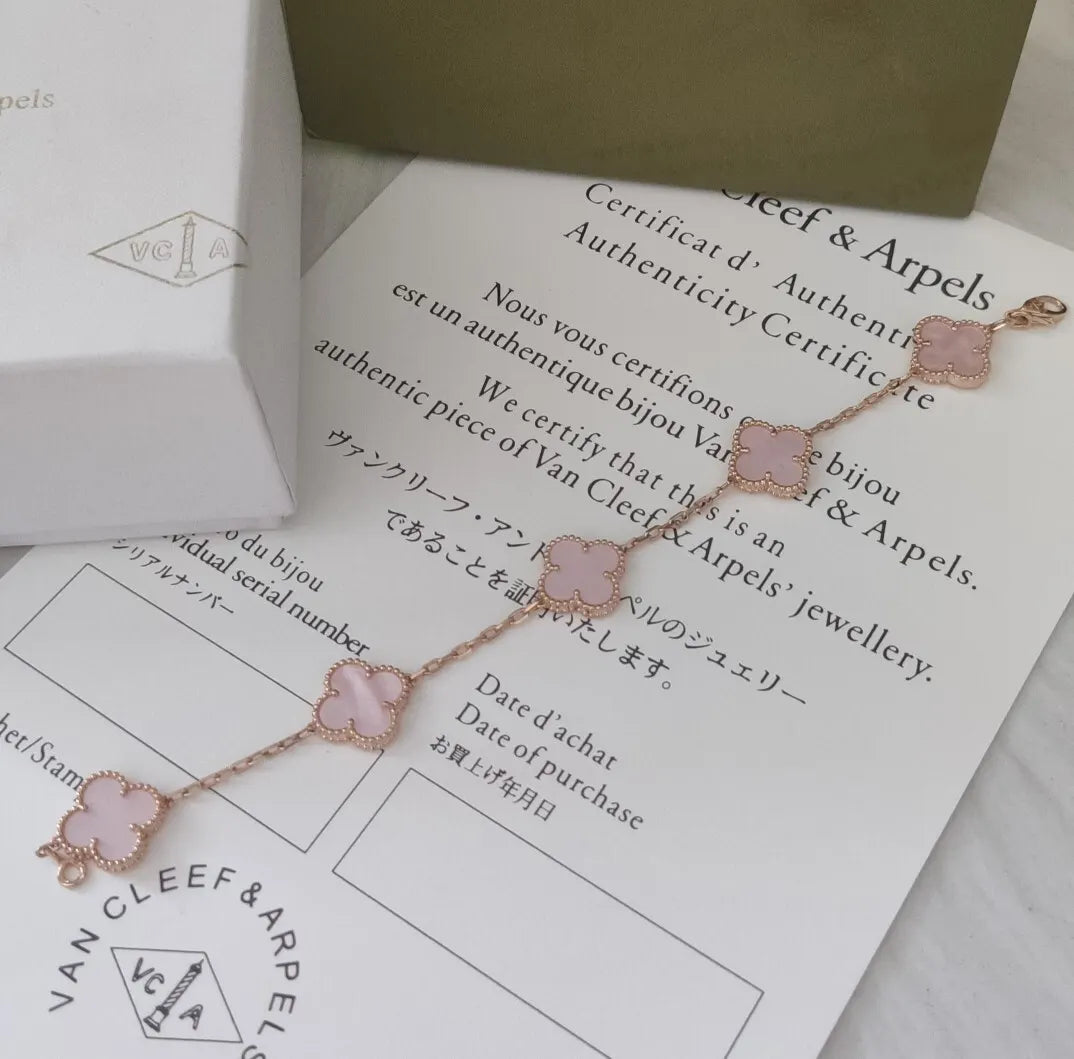 Van Cleef & Arpels Inspired Clover Bracelet - Premium