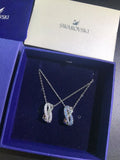 Swarovski Infinity Silver Necklace - Crystal Accent