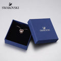 Swarovski Rose Gold Heart Necklace - Swarovski Rose Gold Pave Heart