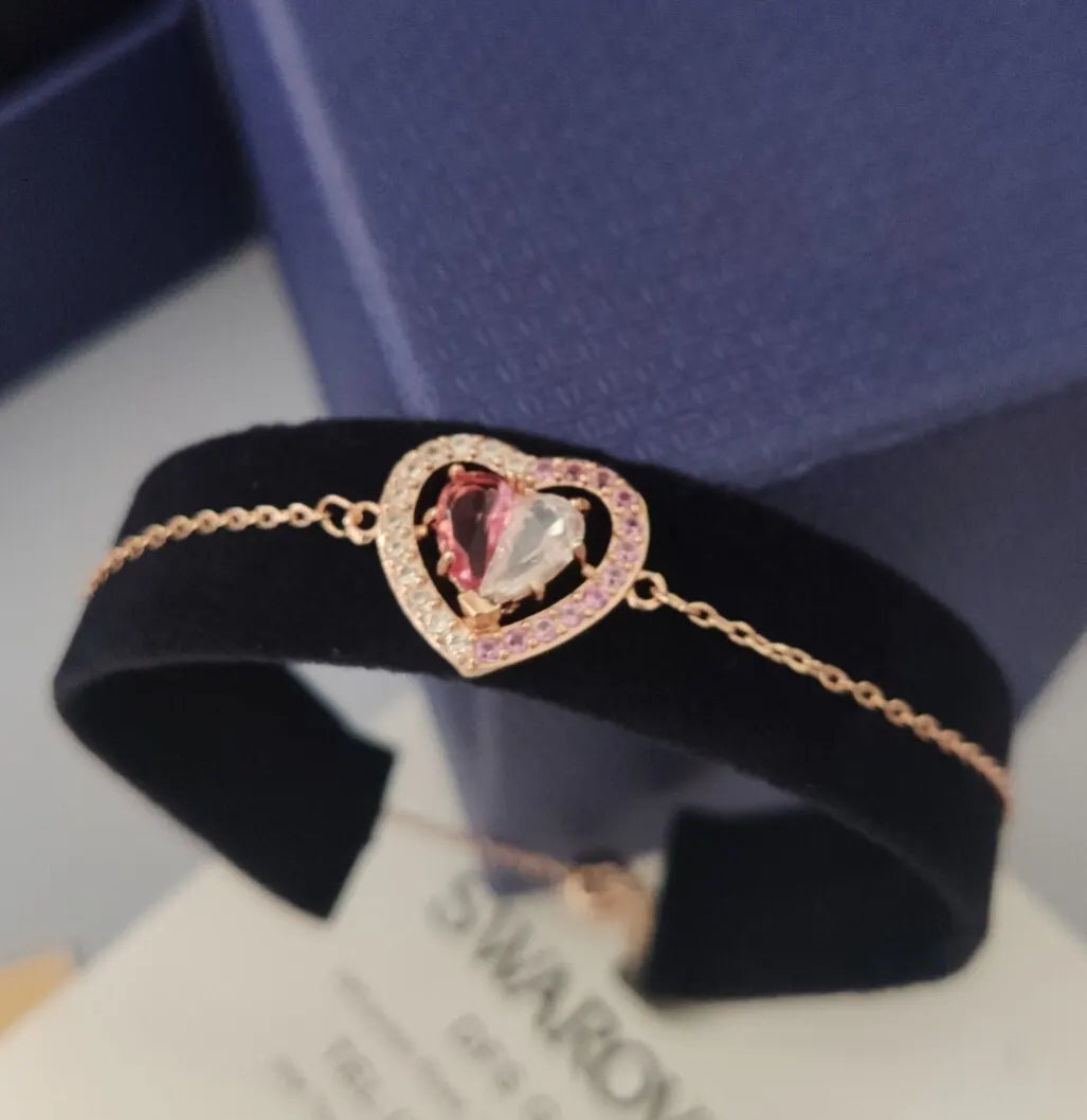 Swarovski Double Heart Bracelet - Premium Quality