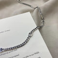 Gucci Silver Chain Necklace interlocking motif - Gucci Silver Chain