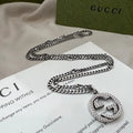 necklace modern Gucci Silver Interlocking G Chain - Gucci Silver