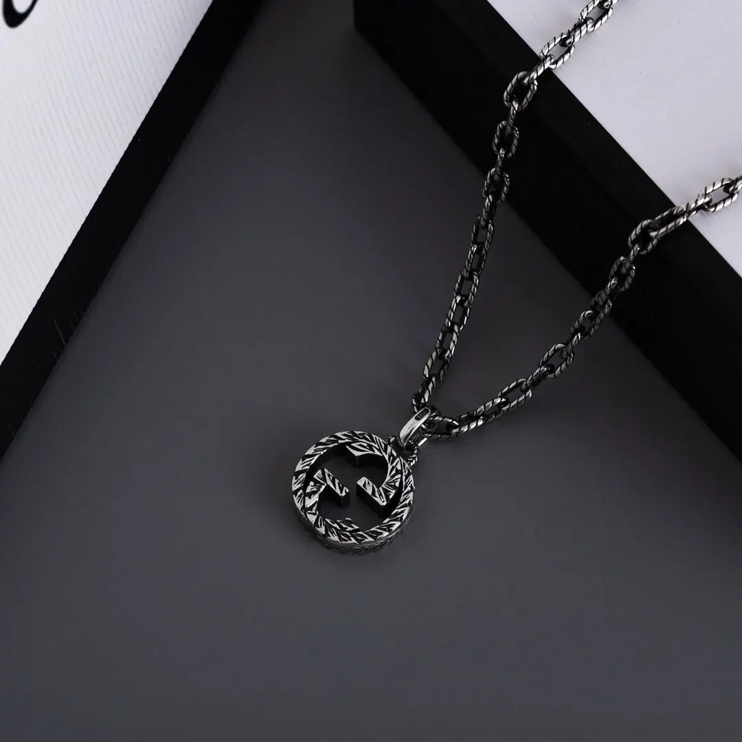 necklace stylish Gucci Silver Interlocking G Pendant - Gucci Silver