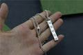 Gucci Silver Vertical GG Logo Necklace - Box Chain