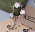 Gucci Premium Silver Charm Bracelet - Limited Edition