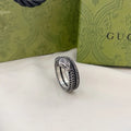 Gucci Silver Snake Ring - Coiled Serpent Design 2