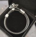 Premium Braided Leather Bracelet with Sterling Silver Clasp
