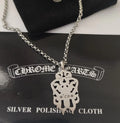 Chrome Hearts Silver Dagger Pendant - Intricate Design