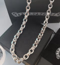 Chrome Hearts Silver Chain - Chrome Hearts Silver Oval Cross Chain