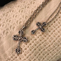 Chrome Hearts Silver Cross Pendant - Detailed Design