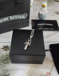 Chrome Hearts Silver Dagger Pendant Necklace - Gothic Style
