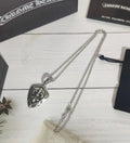 Chrome Hearts Silver Fleur Pendant Necklace - Ball Chain
