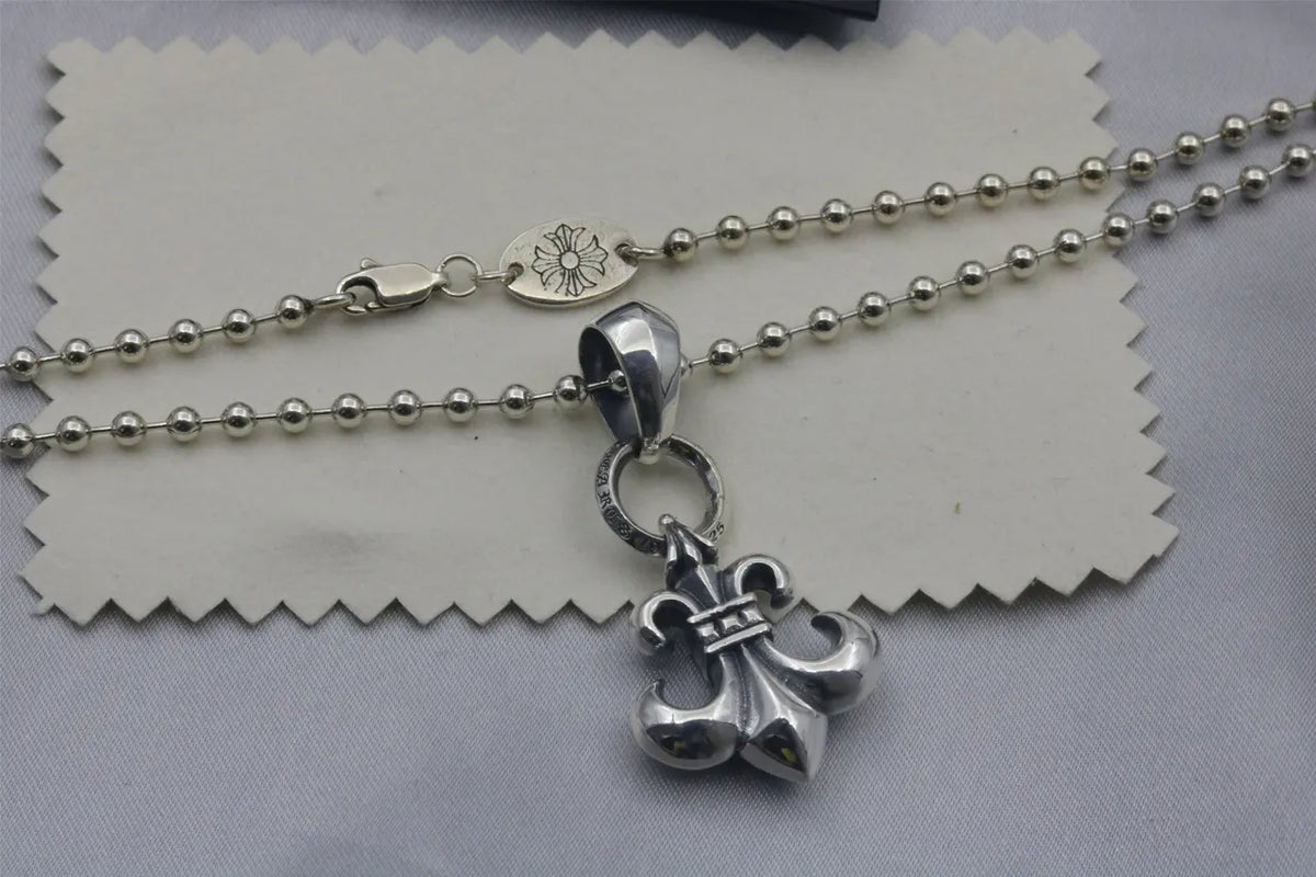 Chrome Hearts Fleur Pendant - Chrome Hearts Silver Fleur Pendant