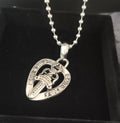Chrome Hearts Dagger Pendant - Chrome Hearts Silver Heart Dagger