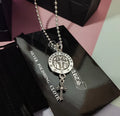 Chrome Hearts Silver Cross Necklace - Chrome Hearts Silver Medallion