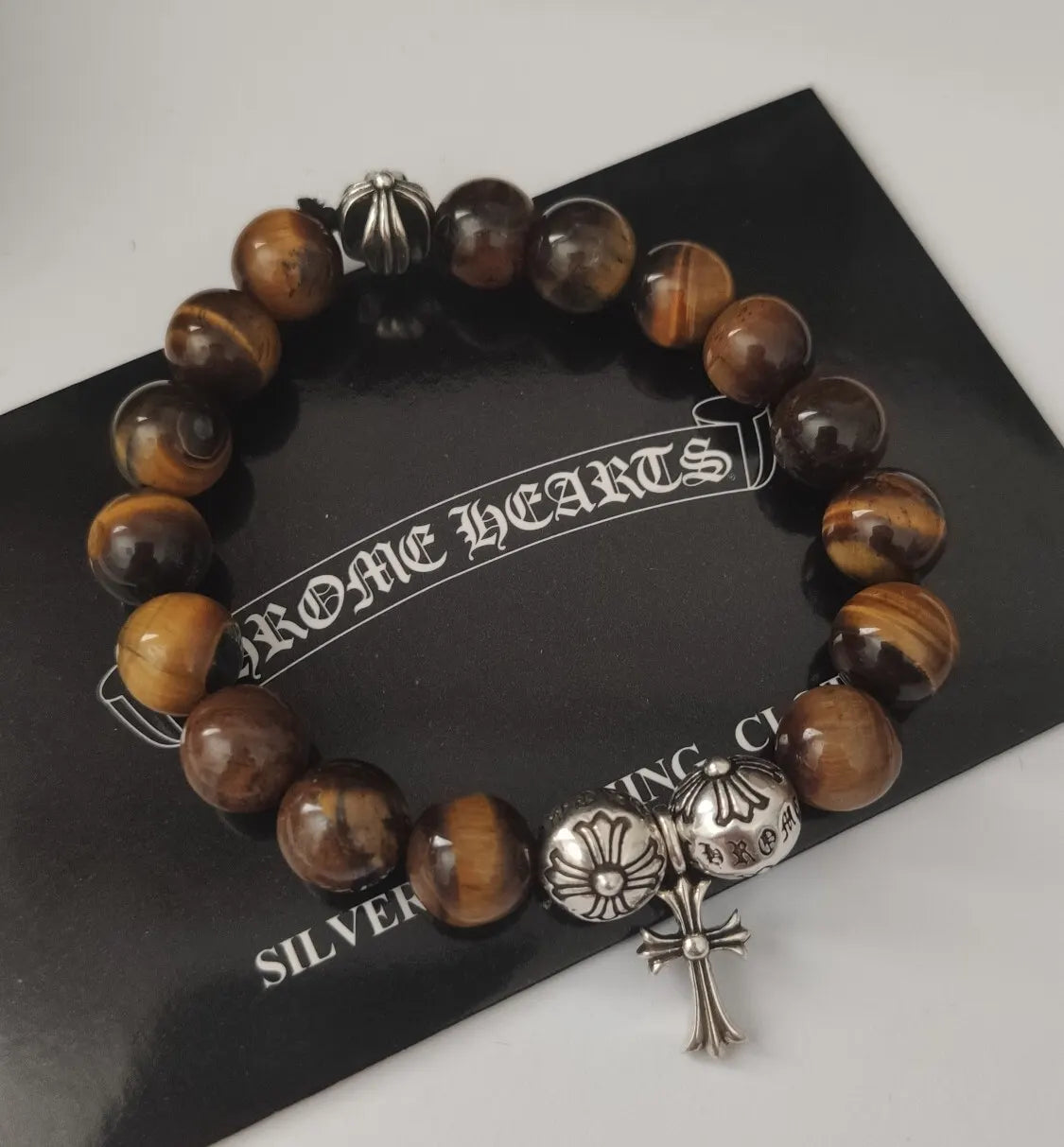 Tiger Eye Bracelet - Chrome Hearts Style - Premium Quality