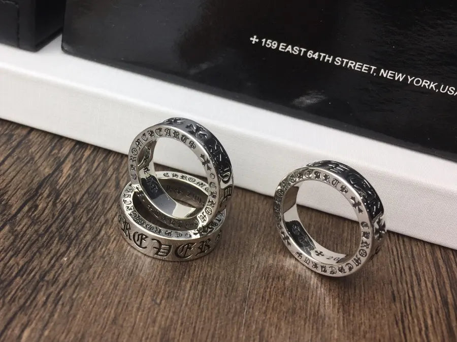 Chrome Hearts Silver Forever Ring - Gothic Band